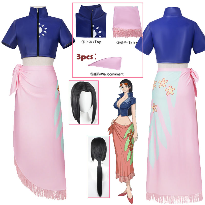 Anime Cosplay Robin - WHH アニメ peaceone コスプレ衣装 Nii+co ロビンコスプレ衣装セクシーなドレス制服女性用ハロウィンカーニバル