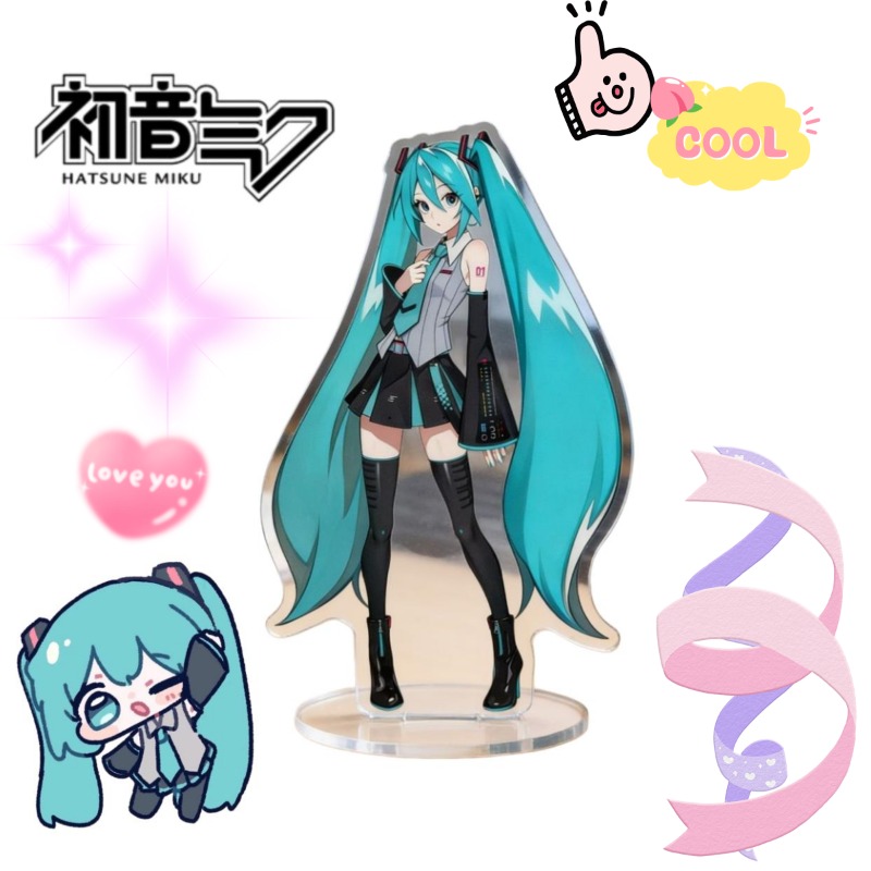 Anime Cosplay Characters - 初音ミク 10 センチメートルアクリルスタンドかわいいアニメキャラクタースタンディー HD プリントデスクトップ装飾装飾コレクションファンへのギフト