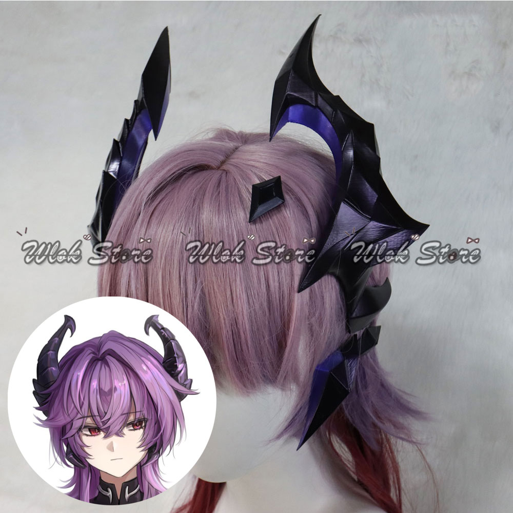 Anime Cosplay For Halloween - アニメゲーム原神インパクトデュリンコスプレ帽子 PLA 角小道具男性女性ハロウィンパーティーカーニバルロールプレイアクセサリー