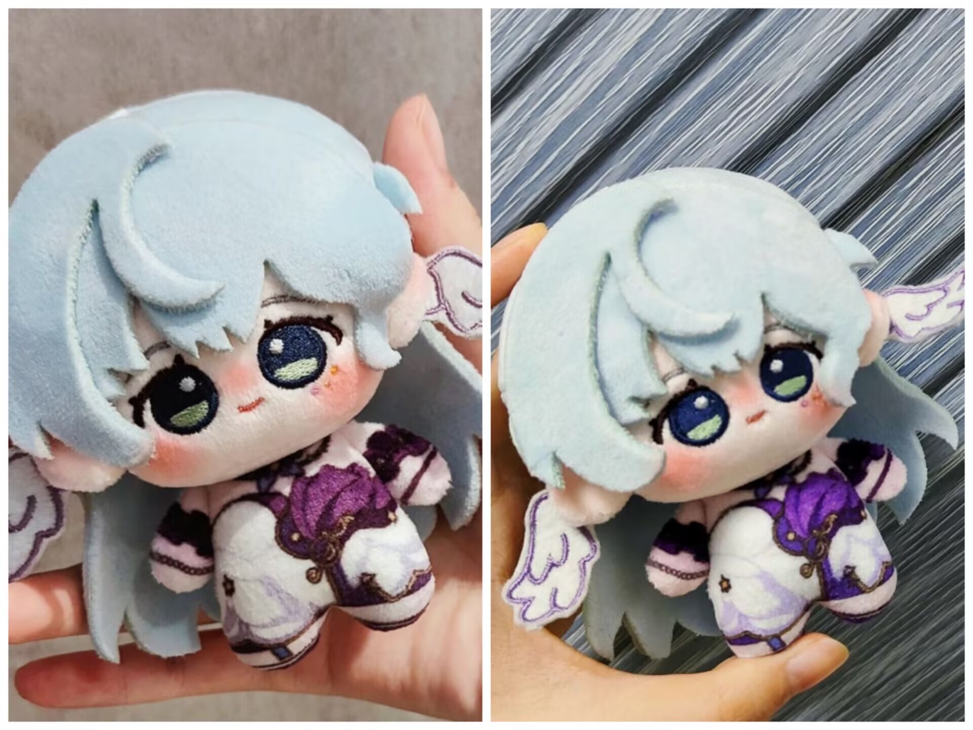 Anime Cosplay Robin - 10 センチメートルアニメぬいぐるみ Honkai: スターレールサンデーロビンコスプレコットンボディバッグキーホルダーバックパックペンダントソフト誕生日クリスマスギフト