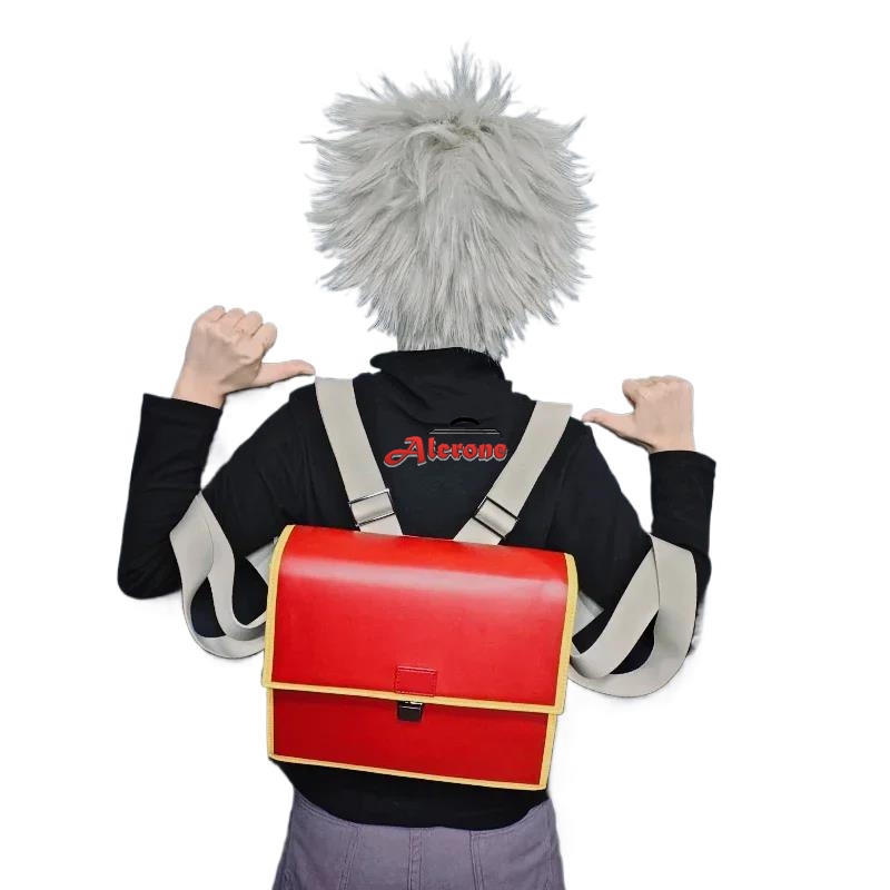 Cosplay Anime Killua Zoldyck - アニメキルア・ゾルディックコスプレバックパック学生ショルダーバッグティーンエイジャーキルア・ゾルディックコスプレPUレザー学生バッグ