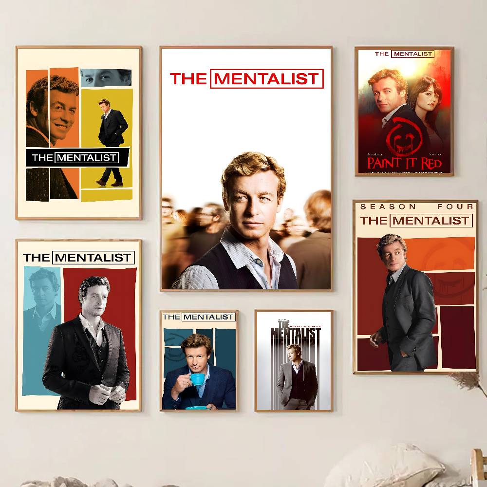 Anime Cosplay Wallpaper - 1pc テレビ M-M-Mentalist アニメポスターステッカープリント防水壁アートリビングルーム寝室の家の装飾