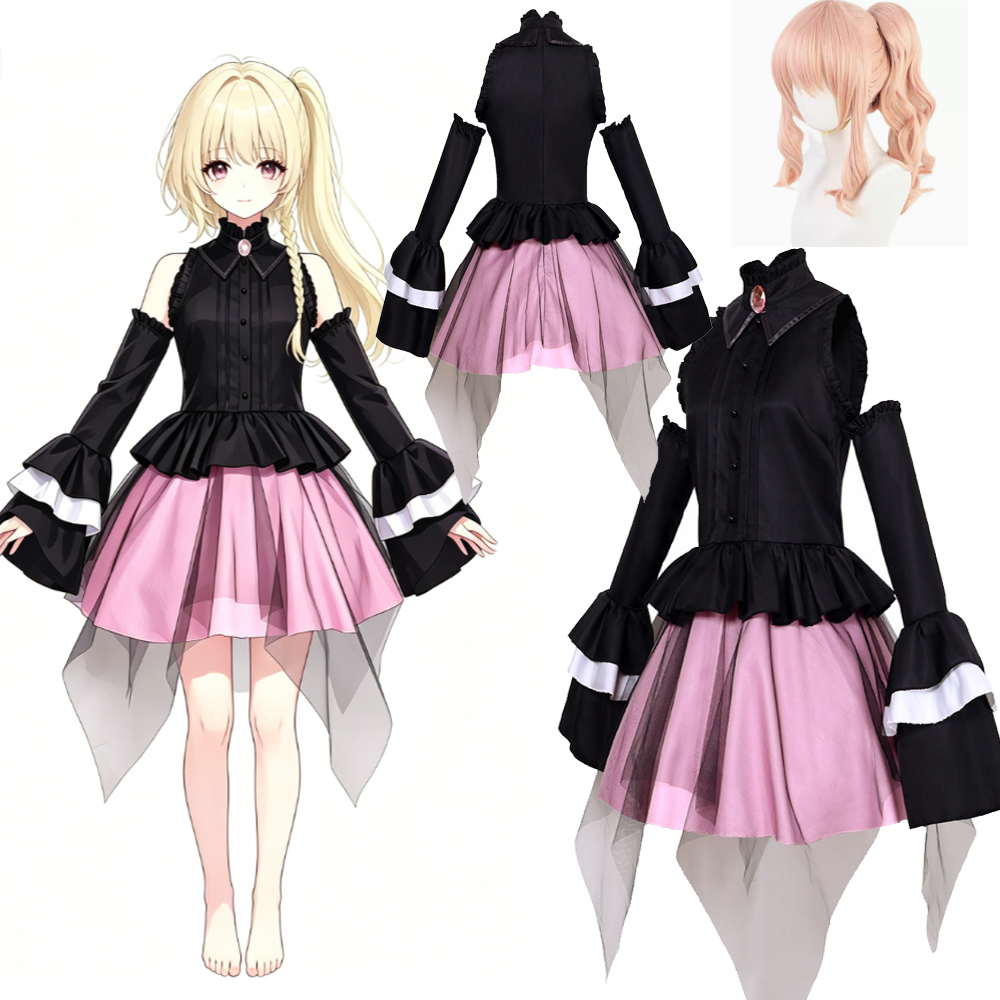 Anime Cosplay Com - アニメコスプレ衣装ウィッグ秋山美月越崎奏真ノ音恵奈ハロウィンプロジェクトセカイコスチュームDisfraz Com Conドレス