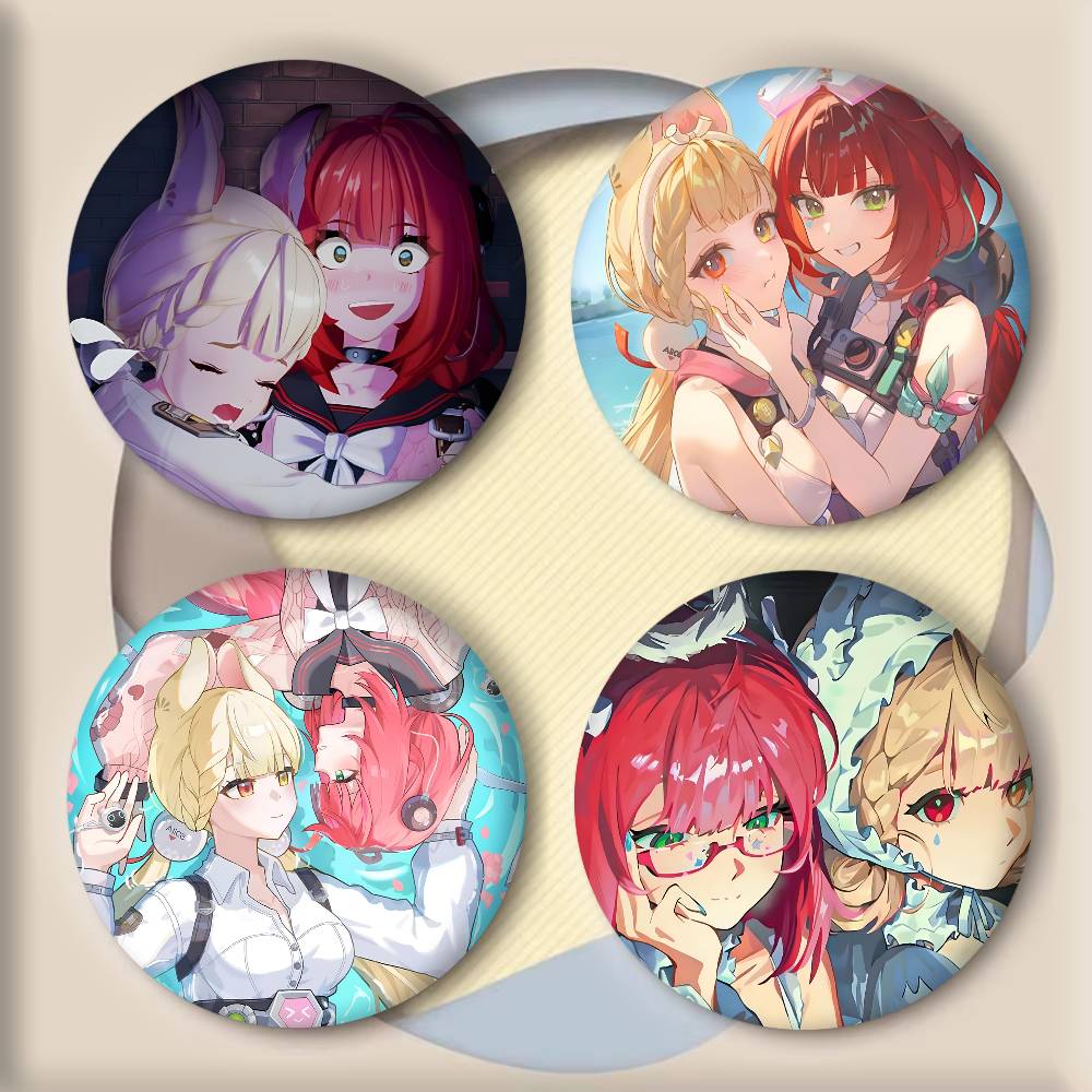 Cosplay Zone Anime Friends - ゲームゼンレスゾーンゼロゆずはとアリスアニメCPバッジラウンドコスプレピンバッグデコレーションファンコレクトフレンドギフトブローチお土産