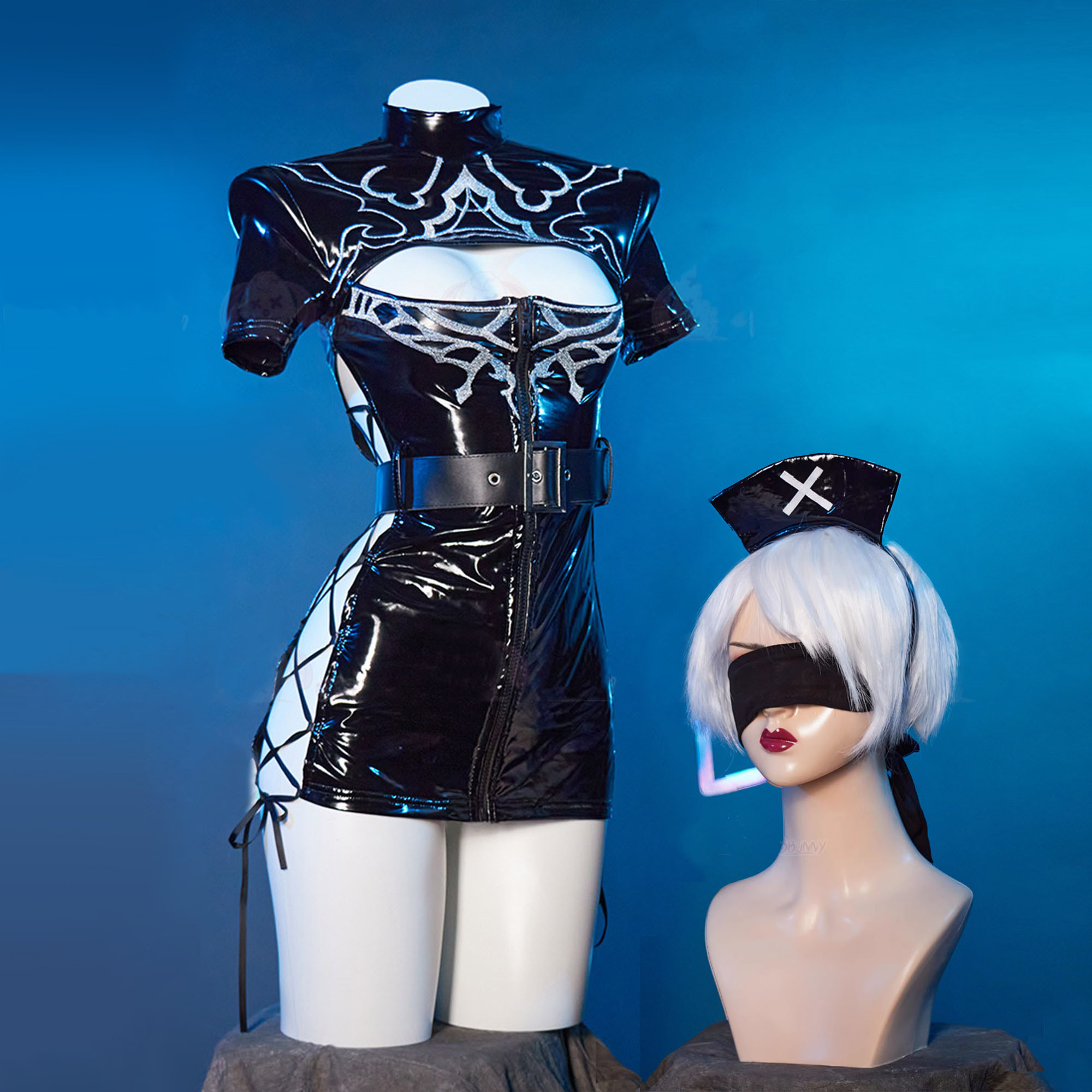 ニーア: オートマタ 2B コスプレ衣装女性セクシーなレザー - Anime Cosplay Nurse のレビューと価格
