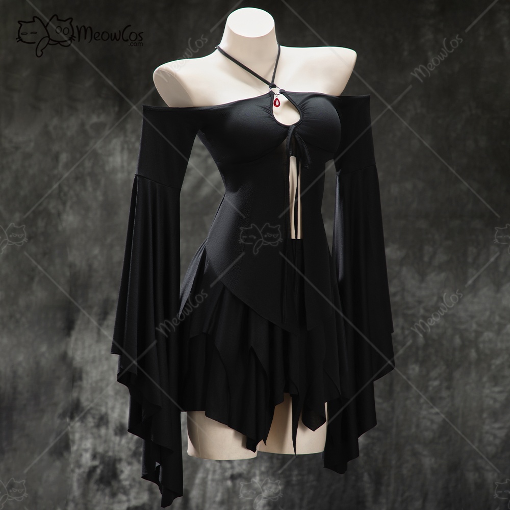 MEOWCOS レディース ゴシック ブラック トップ スカ - Anime Cosplay Com のレビューと価格