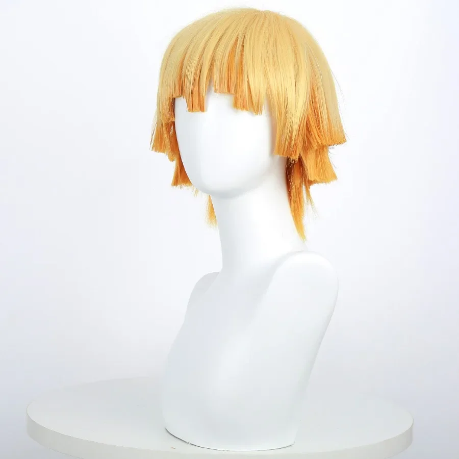 Zenitsu アニメコスプレウィッグショートイエローウィッ - Cosplay Anime Zenitsu のレビューと価格