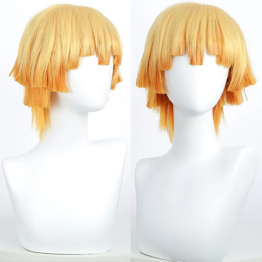 Zenitsu アニメコスプレウィッグショートイエローウィッ - Cosplay Anime Zenitsu のレビューと価格