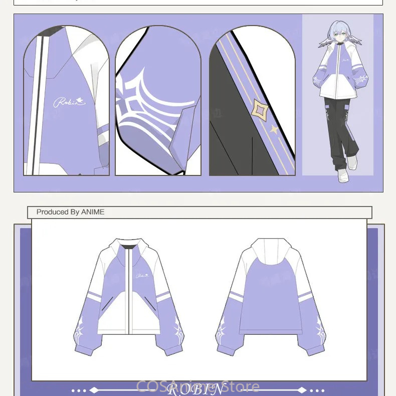 ロビン ホンカイ：スターレイル アニメ同人 春秋コート ジャ - Anime Cosplay Robin のレビューと価格