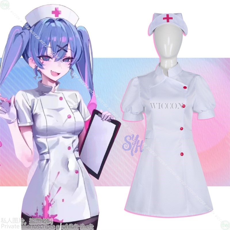 アニメゲームプロジェクト世界コスプレミクコスチュームウサギの - Anime Cosplay Nurse のレビューと価格