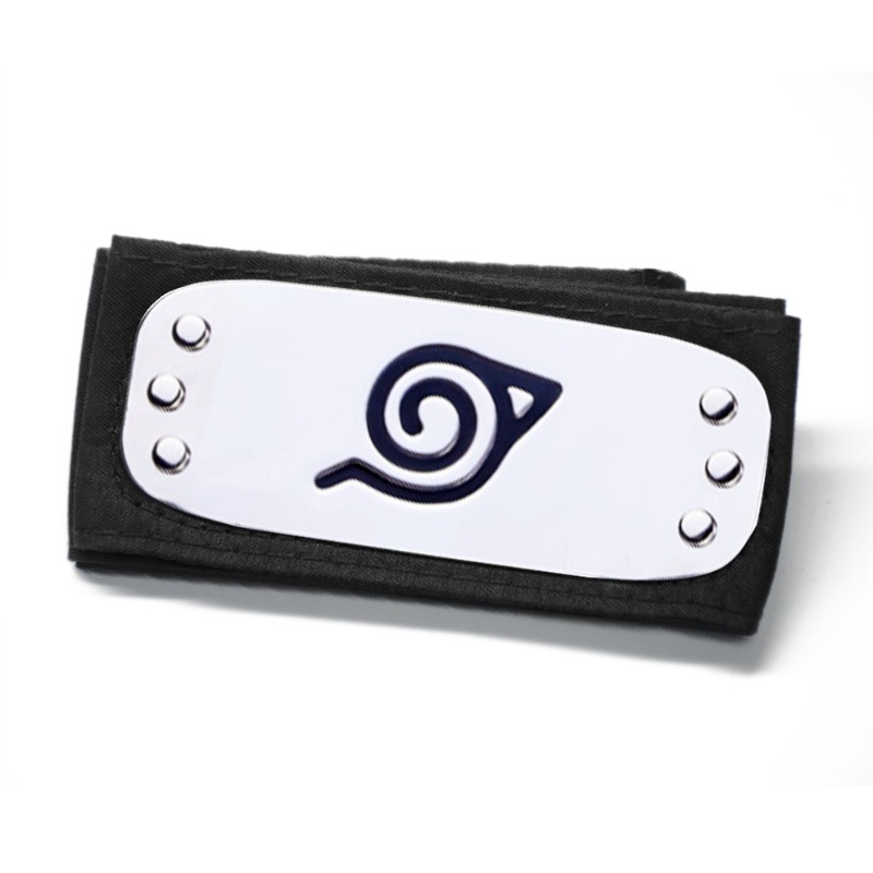 忍者アニメのコスプレ用ヘッドバンド、額当て付き。コノハの反逆 - Naruto Headband Metal のレビューと価格