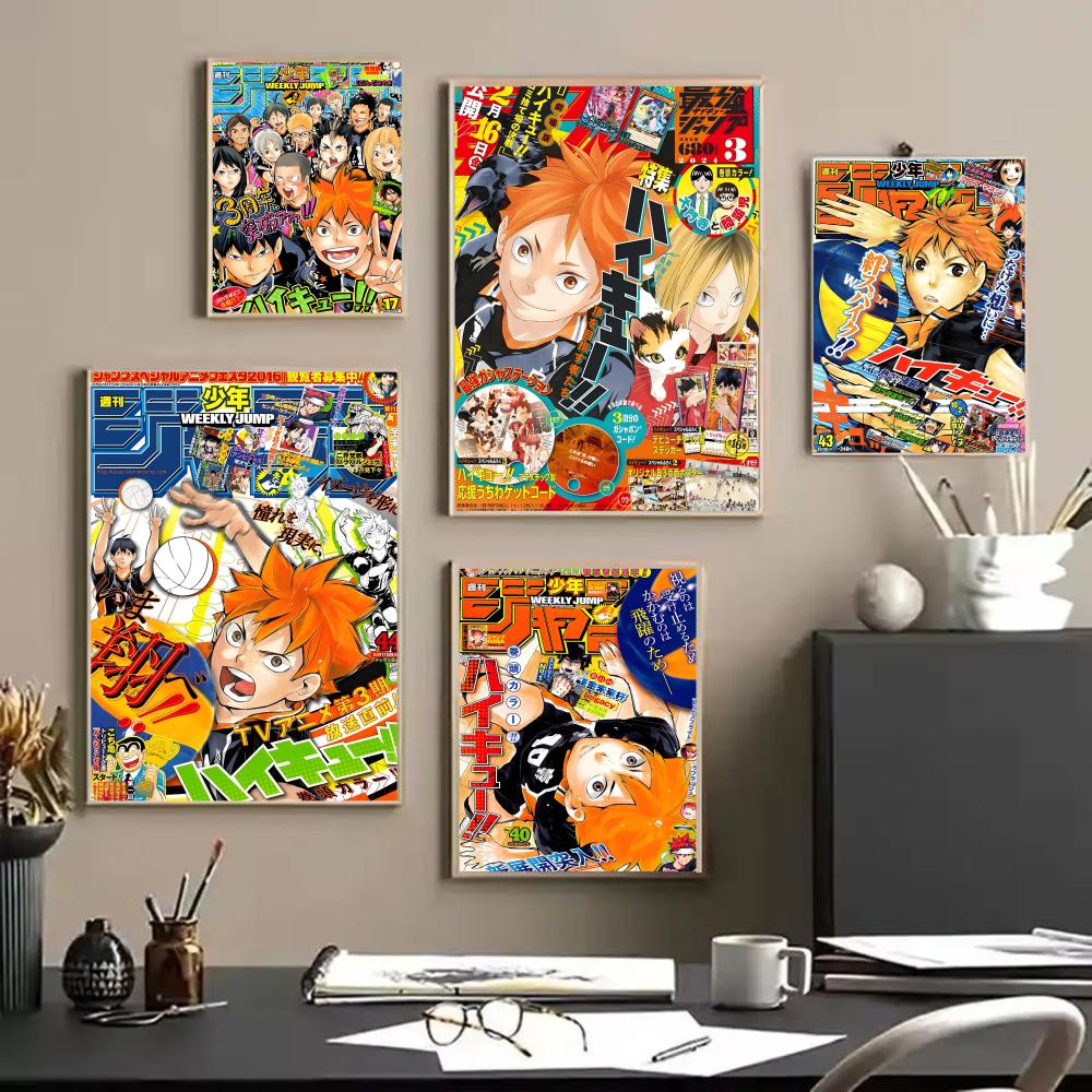H-Haikyu アニメポスターステッカー HD 防水絵画壁 - Anime Cosplay Wallpaper のレビューと価格