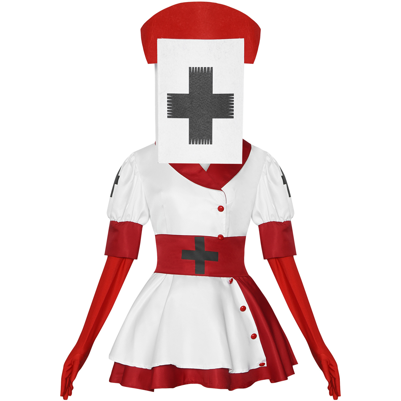 ゲームダークディセプションリーパーナースコスプレ衣装フルセッ - Anime Cosplay Nurse のレビューと価格