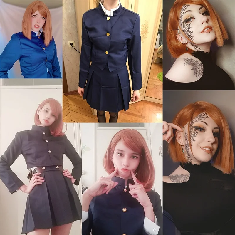 アニメ呪術廻戦コスプレ衣装釘崎野薔薇タトゥー女の子女性ドレス - Jujutsu Kaisen Uniform のレビューと価格