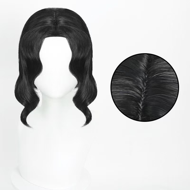 鬼畜鬼柱コスプレウィッグとウィッグキャップ黒ショート波状人工 - Anime Cosplay Com のレビューと価格