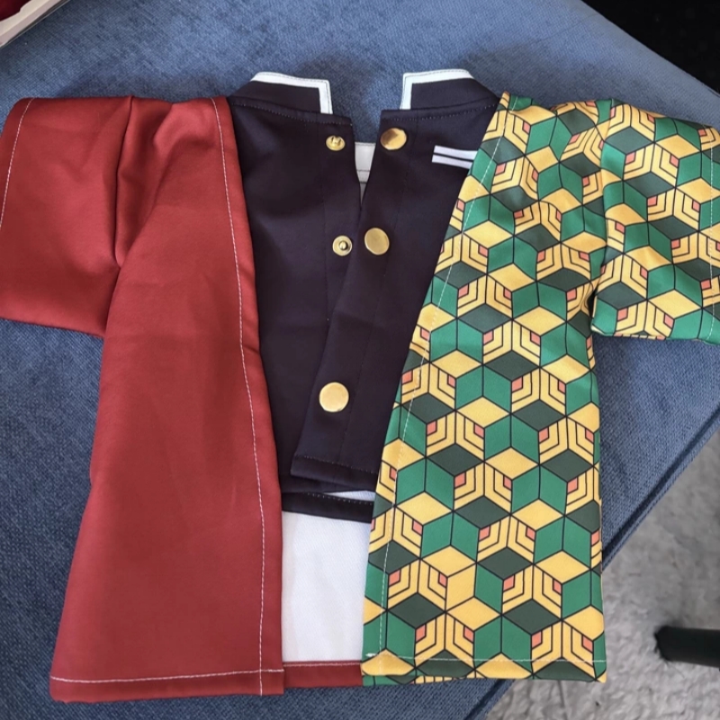 デーモンスレイヤー善逸ペット服アニメ周辺機器かわいい猫犬衣装 - Cosplay Anime Zenitsu のレビューと価格