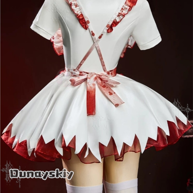 OHaYo%血まみれのナースファンアートハロウィンコスプレ衣 - Anime Cosplay Nurse のレビューと価格