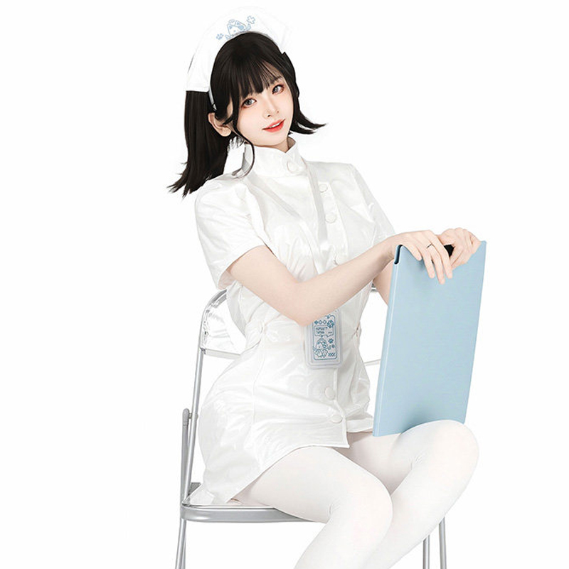 AniLV アニメ猫ドクターナース制服 PU レザードレス衣 - Anime Cosplay Nurse のレビューと価格
