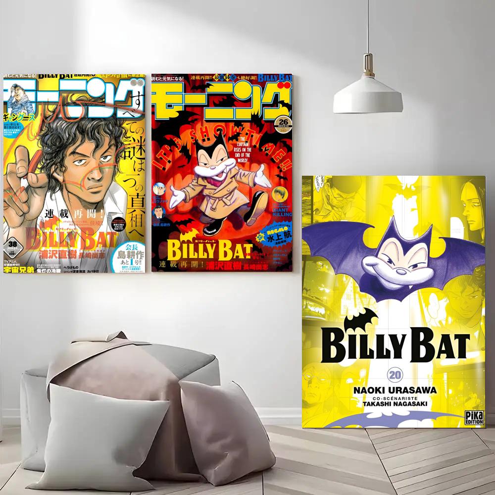 B-ビリーバットアニメポスターステッカー壁画自己粘着壁デカー - Anime Cosplay Wallpaper のレビューと価格