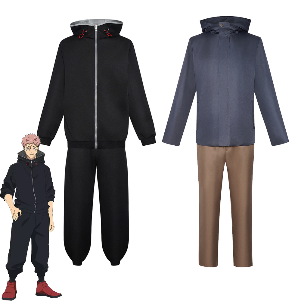 日本のアニメ「呪術廻戦」コスプレ衣装、伊達悠司、花守英二のフ - Jujutsu Kaisen Uniform のレビューと価格