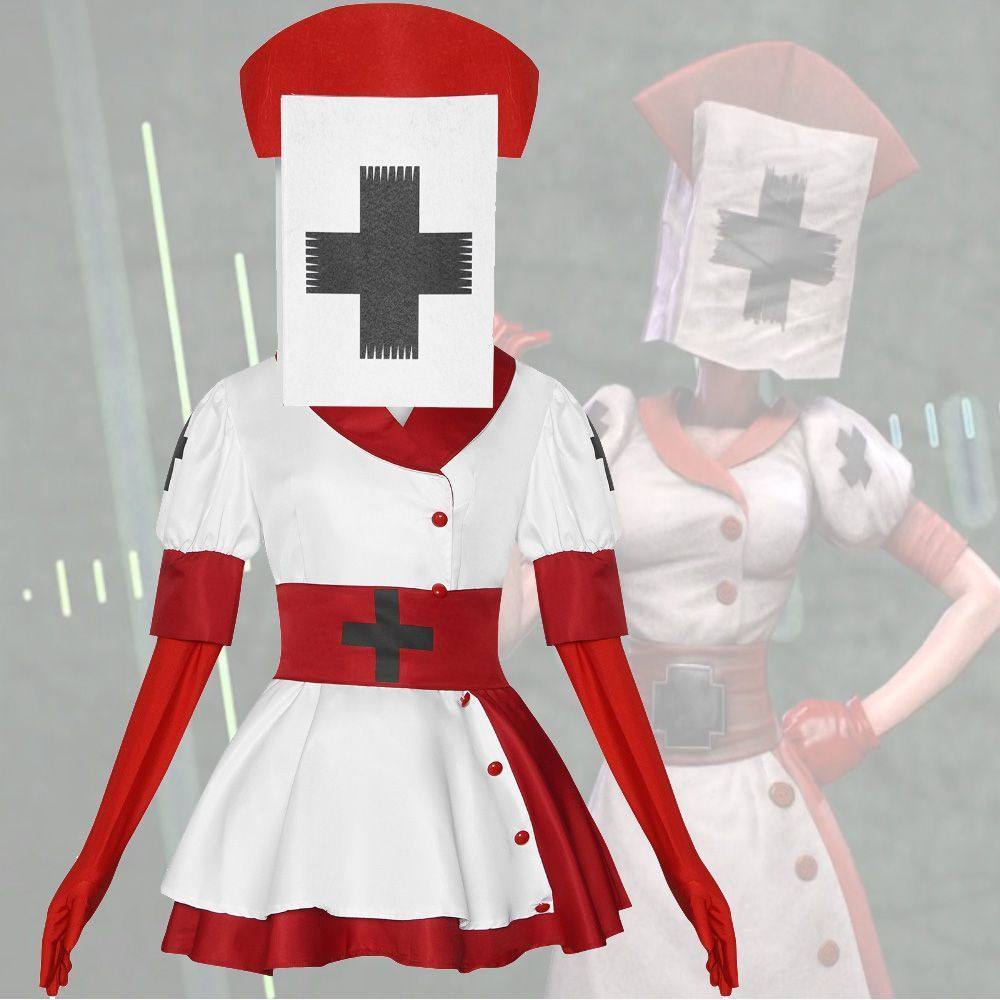 ゲームダークディセプションリーパーナースコスプレ衣装フルセッ - Anime Cosplay Nurse のレビューと価格