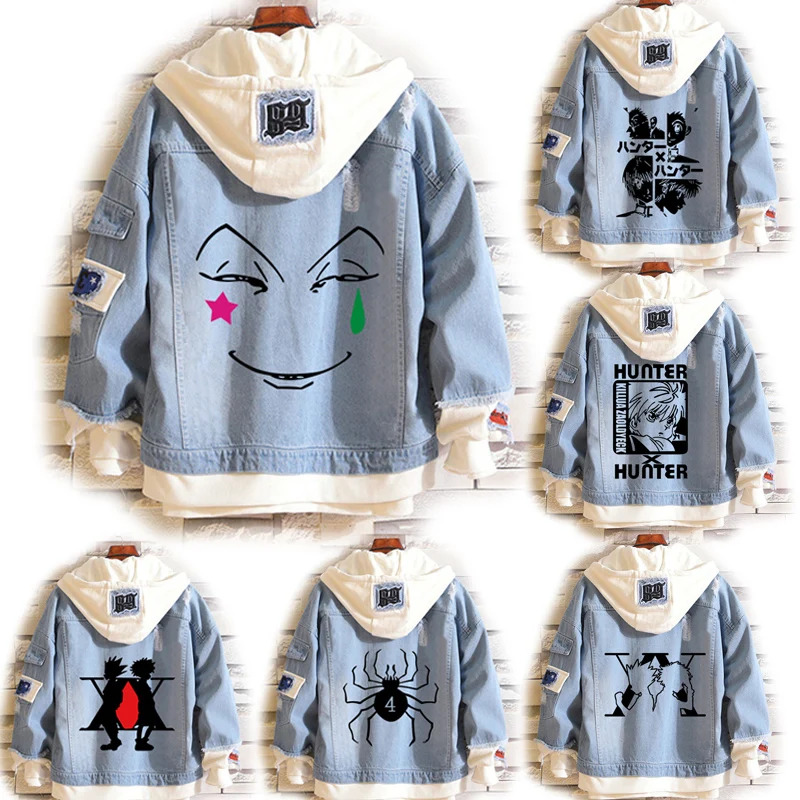 アニメヒソカコスプレ衣装ハンター×ハンターデニムジャケットゴ - Cosplay Anime Killua Zoldyck のレビューと価格