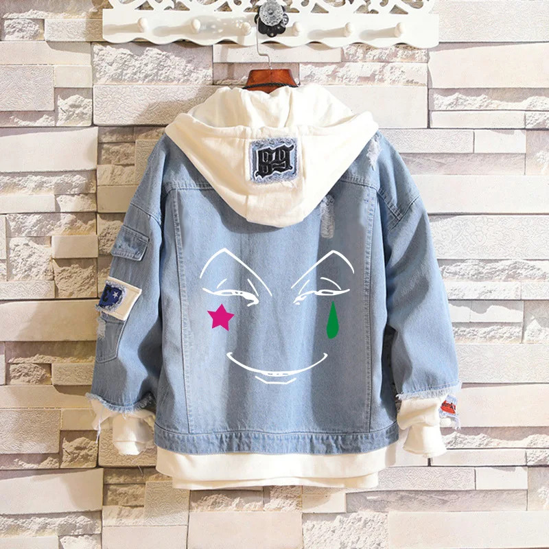 アニメヒソカコスプレ衣装ハンター×ハンターデニムジャケットゴ - Cosplay Anime Killua Zoldyck のレビューと価格