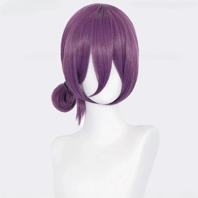 アニメレゼコスプレウィッグ 45 センチメートル紫ウィッグチ - Anime Cosplay Mujer のレビューと価格