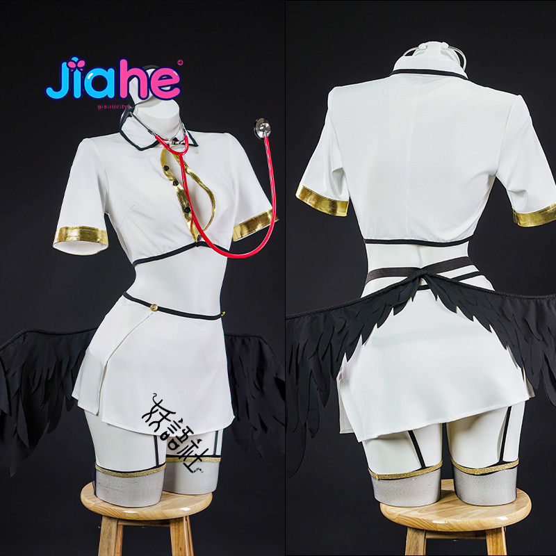 アニメオーバーロードアルベドコスプレ衣装新しい女性のセクシー - Anime Cosplay Nurse のレビューと価格